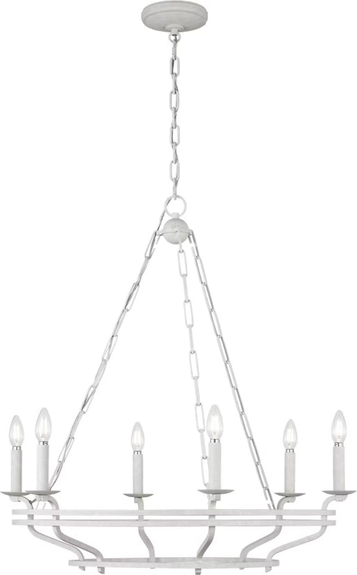 Myhouse Lighting Visual Comfort Studio - SCCHCCH119APL - Six Light Chandelier - Brighton - Aged Pewter