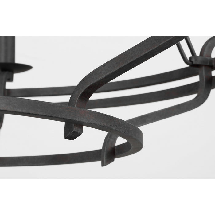 Myhouse Lighting Visual Comfort Studio - SCCHCCH119ITR - Six Light Chandelier - Brighton - Italian Rust