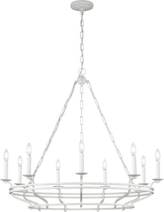 Myhouse Lighting Visual Comfort Studio - SCCHCCH120APL - Nine Light Chandelier - Brighton - Aged Pewter