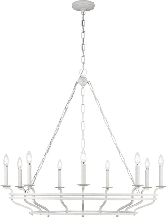 Myhouse Lighting Visual Comfort Studio - SCCHCCH120APL - Nine Light Chandelier - Brighton - Aged Pewter