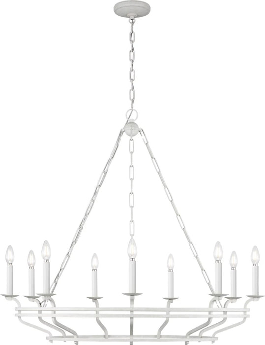 Myhouse Lighting Visual Comfort Studio - SCCHCCH120APL - Nine Light Chandelier - Brighton - Aged Pewter