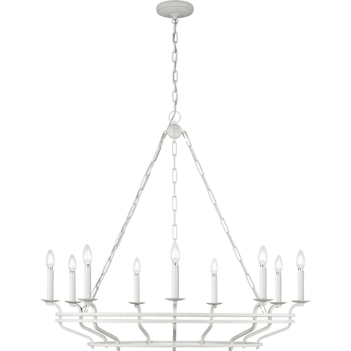 Myhouse Lighting Visual Comfort Studio - SCCHCCH120APL - Nine Light Chandelier - Brighton - Aged Pewter