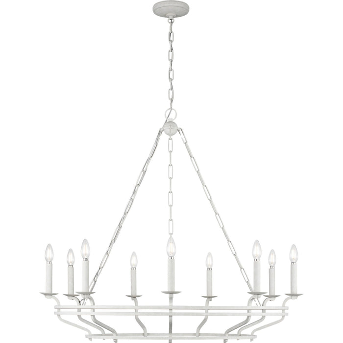 Myhouse Lighting Visual Comfort Studio - SCCHCCH120APL - Nine Light Chandelier - Brighton - Aged Pewter