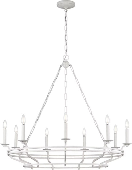 Myhouse Lighting Visual Comfort Studio - SCCHCCH120APL - Nine Light Chandelier - Brighton - Aged Pewter