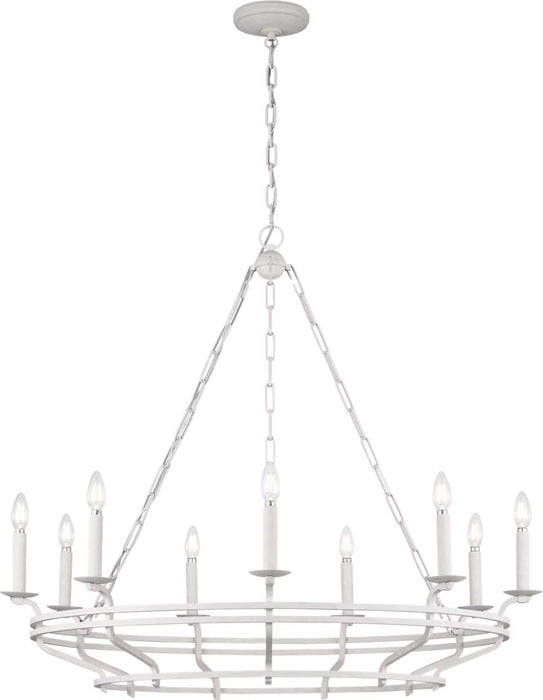 Myhouse Lighting Visual Comfort Studio - SCCHCCH120APL - Nine Light Chandelier - Brighton - Aged Pewter