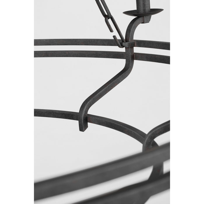 Myhouse Lighting Visual Comfort Studio - SCCHCCH120ITR - Nine Light Chandelier - Brighton - Italian Rust