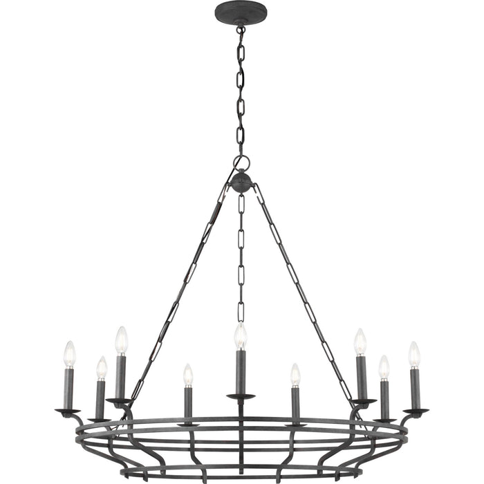 Myhouse Lighting Visual Comfort Studio - SCCHCCH120ITR - Nine Light Chandelier - Brighton - Italian Rust