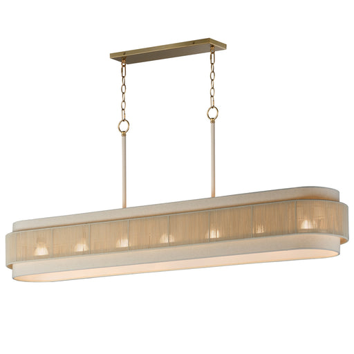 Myhouse Lighting Maxim - 12817OFNAB - Seven Light Linear Pendant - Seacliff - Natural Aged Brass
