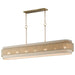 Myhouse Lighting Maxim - 12817OFNAB - Seven Light Linear Pendant - Seacliff - Natural Aged Brass