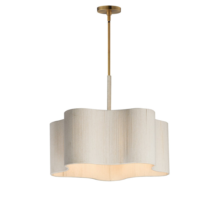 Myhouse Lighting Maxim - 12835OFNAB - Five Light Pendant - Corsica - Natural Aged Brass
