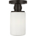 Myhouse Lighting Visual Comfort Studio - SCCHCFM106AIOEG - One Light Flush Mount - Fairfax - Aged Iron