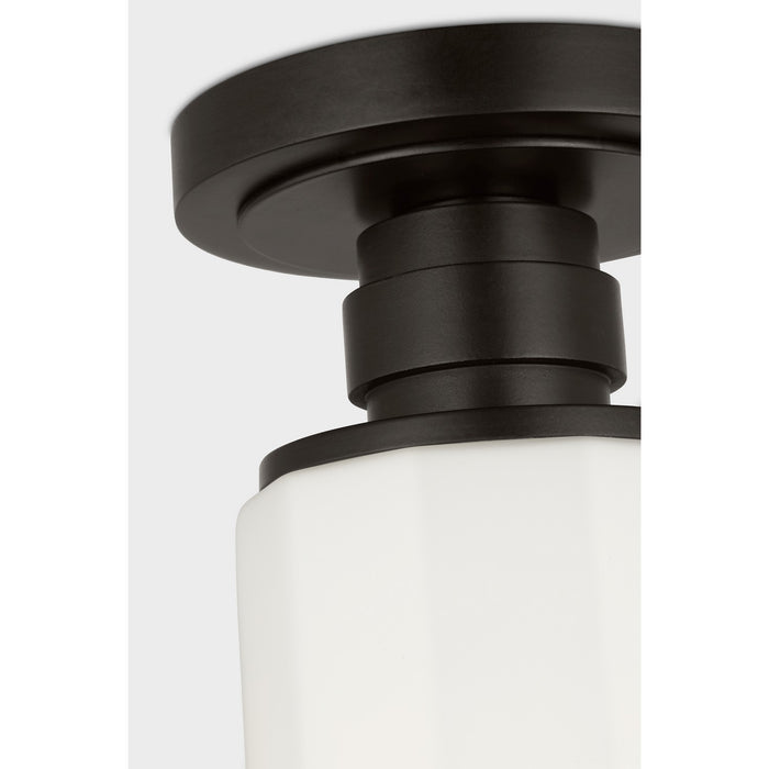 Myhouse Lighting Visual Comfort Studio - SCCHCFM106AIOEG - One Light Flush Mount - Fairfax - Aged Iron