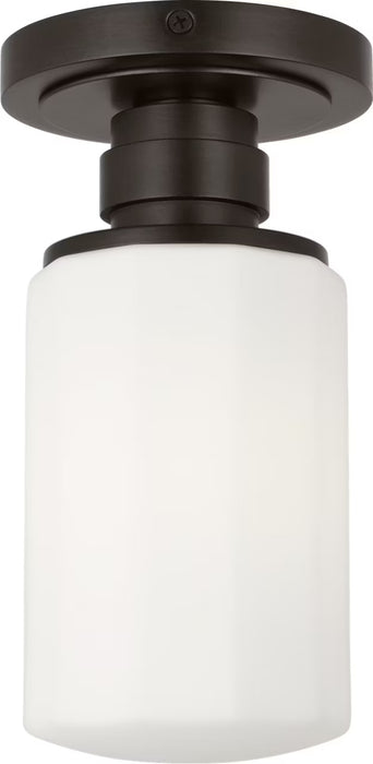 Myhouse Lighting Visual Comfort Studio - SCCHCFM106AIOEG - One Light Flush Mount - Fairfax - Aged Iron