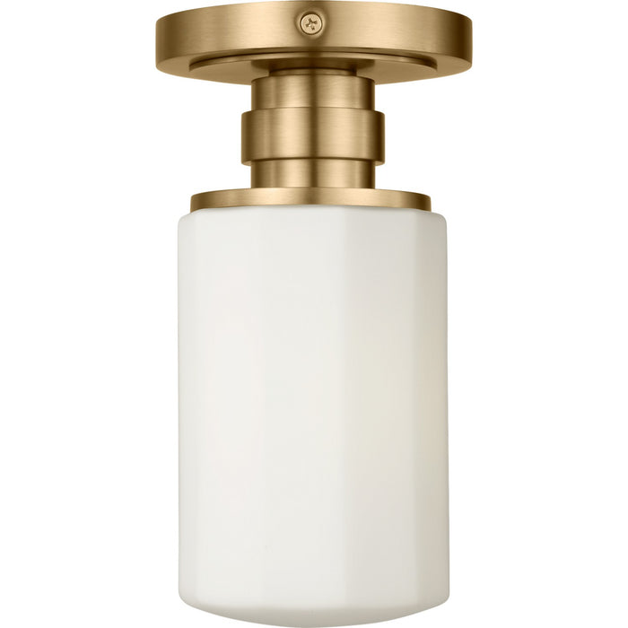Myhouse Lighting Visual Comfort Studio - SCCHCFM106EBSOEG - One Light Flush Mount - Fairfax - Estate Brass