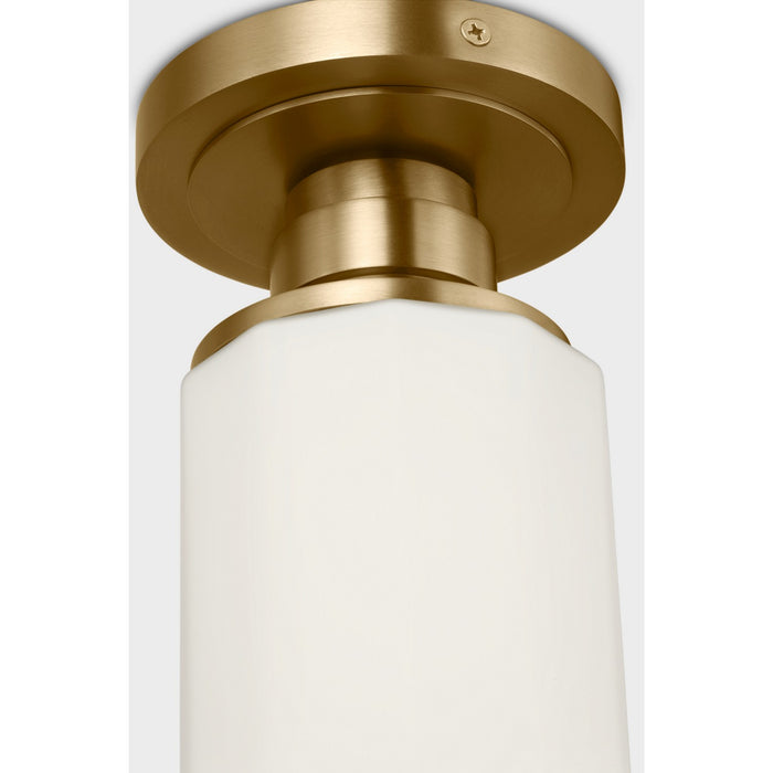 Myhouse Lighting Visual Comfort Studio - SCCHCFM106EBSOEG - One Light Flush Mount - Fairfax - Estate Brass