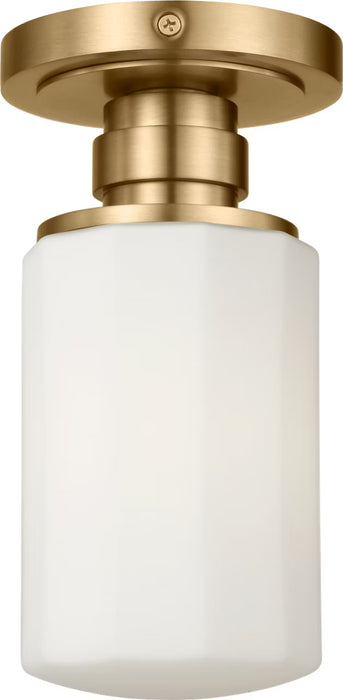 Myhouse Lighting Visual Comfort Studio - SCCHCFM106EBSOEG - One Light Flush Mount - Fairfax - Estate Brass