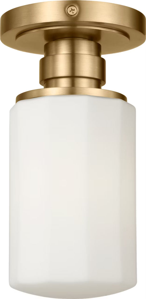 Myhouse Lighting Visual Comfort Studio - SCCHCFM106EBSOEG - One Light Flush Mount - Fairfax - Estate Brass
