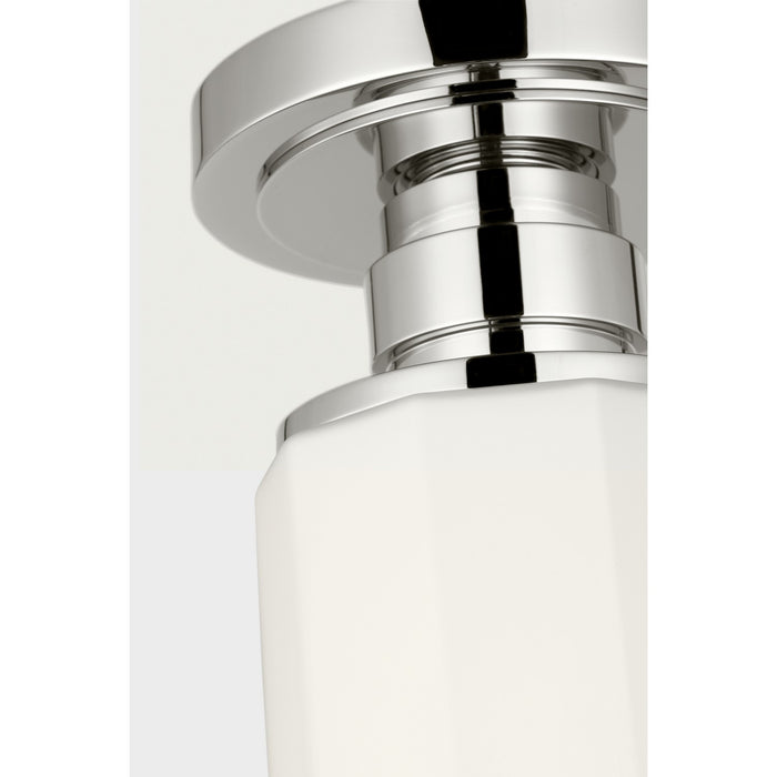 Myhouse Lighting Visual Comfort Studio - SCCHCFM106PNOEG - One Light Flush Mount - Fairfax - Polished Nickel