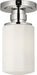 Myhouse Lighting Visual Comfort Studio - SCCHCFM106PNOEG - One Light Flush Mount - Fairfax - Polished Nickel