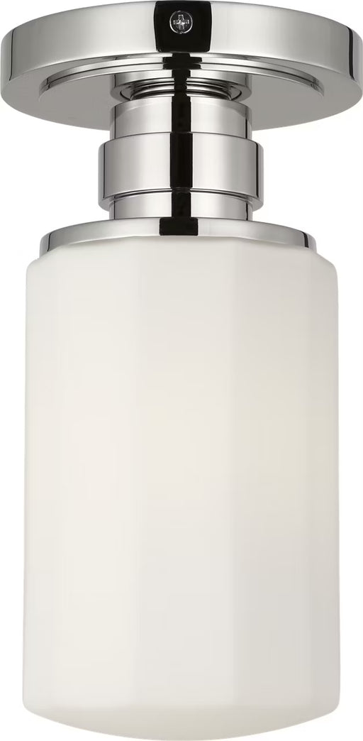 Myhouse Lighting Visual Comfort Studio - SCCHCFM106PNOEG - One Light Flush Mount - Fairfax - Polished Nickel