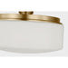 Myhouse Lighting Visual Comfort Studio - SCCHCFM107EBSOEG - One Light Flush Mount - Fairfax - Estate Brass