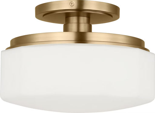 Myhouse Lighting Visual Comfort Studio - SCCHCFM107EBSOEG - One Light Flush Mount - Fairfax - Estate Brass