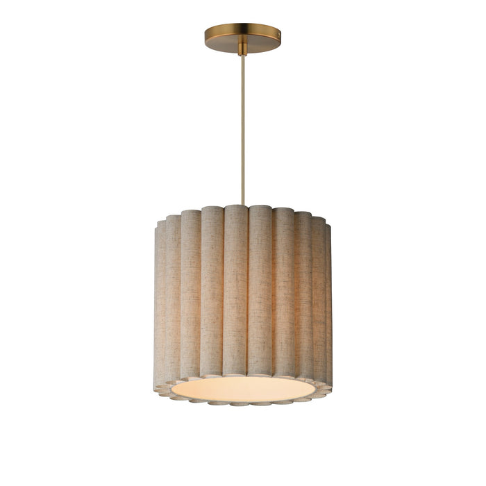 Myhouse Lighting Maxim - 12841OFNAB - One Light Pendant - Penelope - Natural Aged Brass