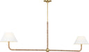 Myhouse Lighting Visual Comfort Studio - SCCHCLS114GDNAWWL - Two Light Linear Chandelier - Fiona - Gild