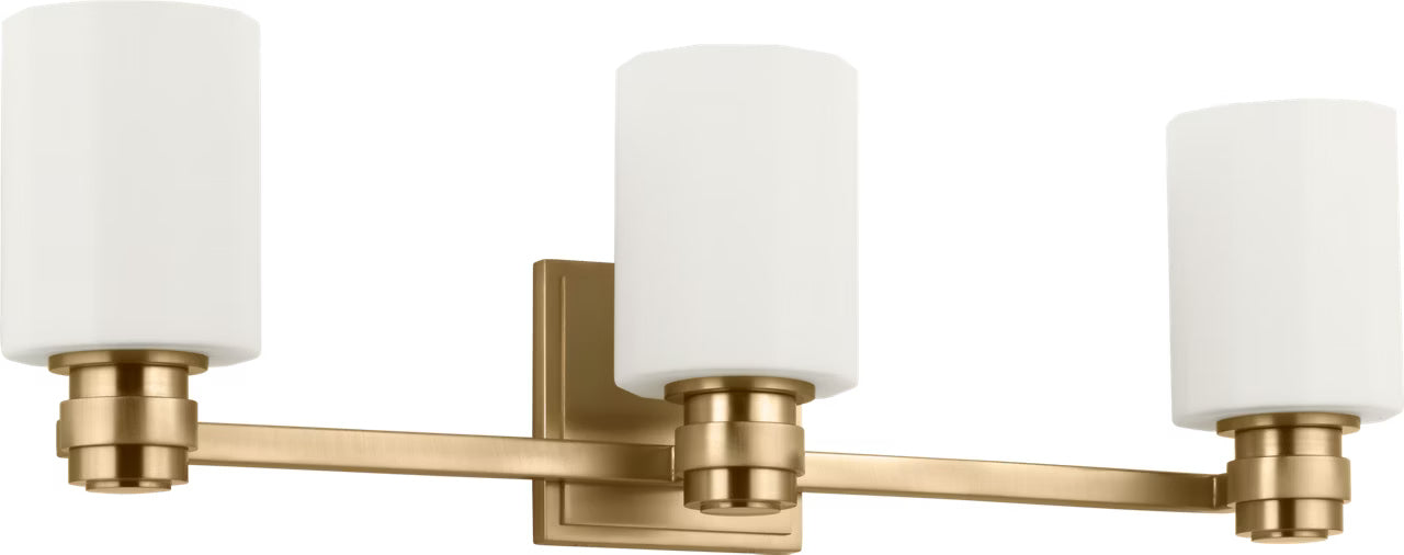 Myhouse Lighting Visual Comfort Studio - SCCHCVN111EBSOEG - Three Light Vanity - Fairfax - Estate Brass