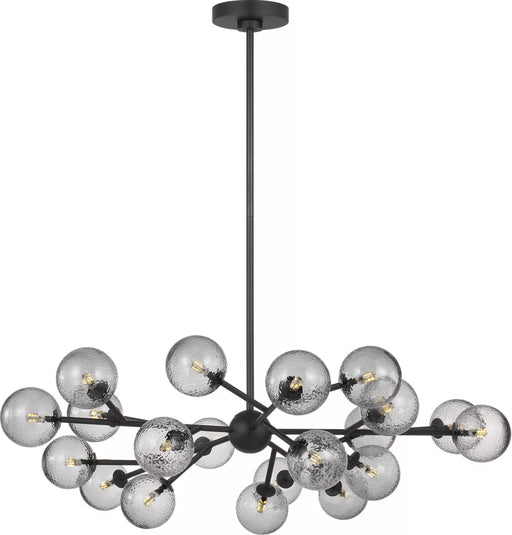 Myhouse Lighting Visual Comfort Studio - SCDJCH141MBKHSG - 20 Light Chandelier - Atticus - Midnight Black