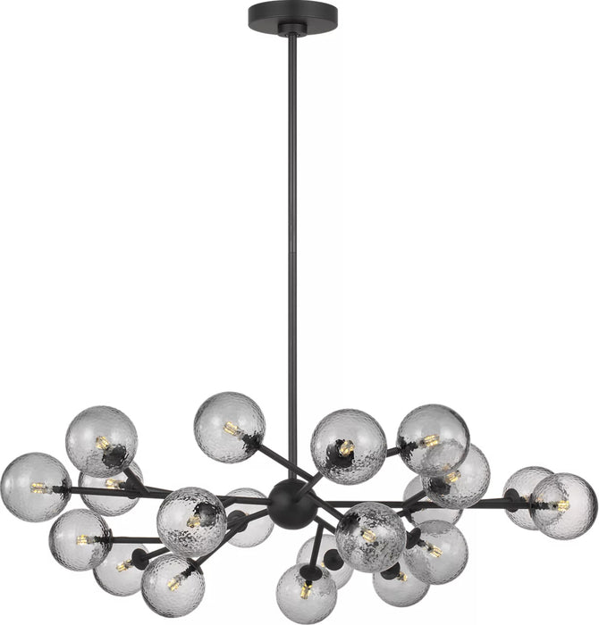 Myhouse Lighting Visual Comfort Studio - SCDJCH141MBKHSG - 20 Light Chandelier - Atticus - Midnight Black