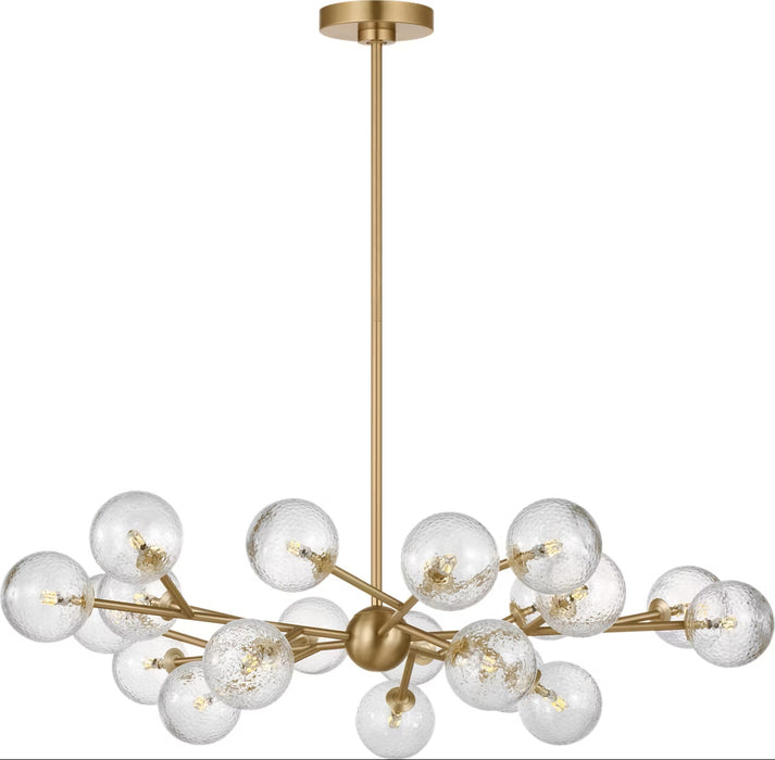 Myhouse Lighting Visual Comfort Studio - SCDJCH141SBHCG - 20 Light Chandelier - Atticus - Satin Brass