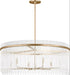 Myhouse Lighting Visual Comfort Studio - SCDJCH143SBCAR - Six Light Chandelier - Finley - Satin Brass