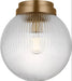 Myhouse Lighting Visual Comfort Studio - SCDJFM125SBRG - One Light Flush Mount - Preston - Satin Brass