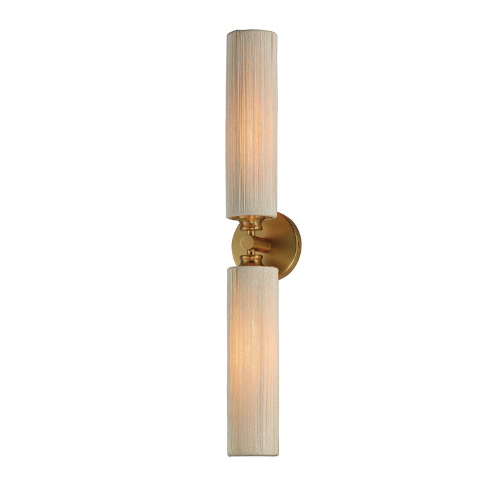 Myhouse Lighting Maxim - 12852NAB - Two Light Wall Sconce - Aveline - Natural Aged Brass