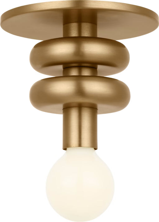 Myhouse Lighting Visual Comfort Studio - SCDJFM145SB - One Light Solitaire - Malcolm - Satin Brass