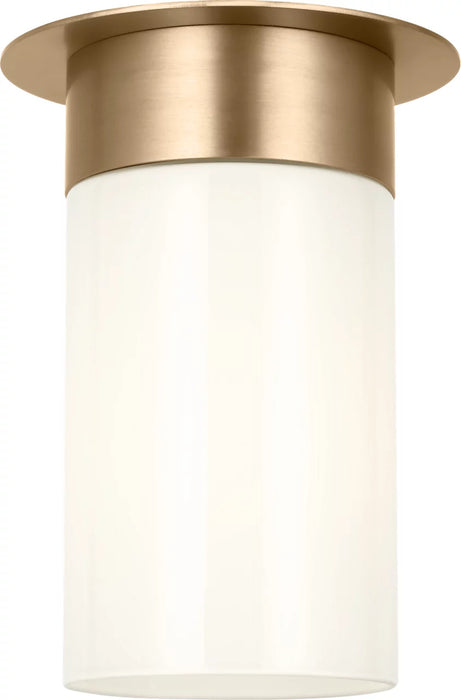Myhouse Lighting Visual Comfort Studio - SCDJFM164SBMG - One Light Flush Mount - Archer - Satin Brass