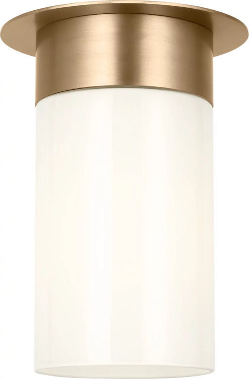 Myhouse Lighting Visual Comfort Studio - SCDJFM164SBMG - One Light Flush Mount - Archer - Satin Brass
