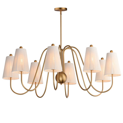 Myhouse Lighting Maxim - 12868NAB - Eight Light Chandelier - Valette - Natural Aged Brass