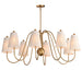 Myhouse Lighting Maxim - 12868NAB - Eight Light Chandelier - Valette - Natural Aged Brass