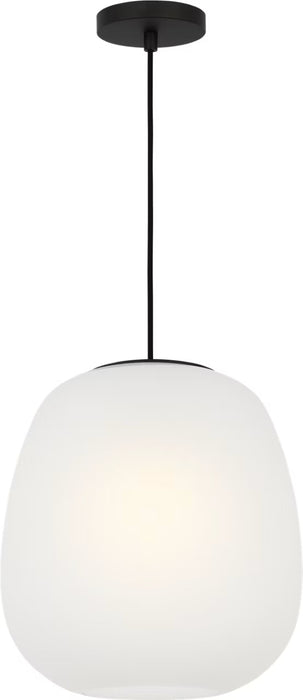 Myhouse Lighting Visual Comfort Studio - SCDJPD136MBKEG - One Light Pendant - Nico - Midnight Black
