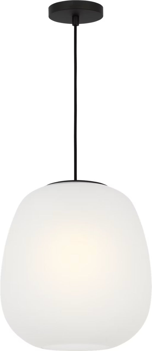 Myhouse Lighting Visual Comfort Studio - SCDJPD136MBKEG - One Light Pendant - Nico - Midnight Black