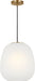 Myhouse Lighting Visual Comfort Studio - SCDJPD136SBEG - One Light Pendant - Nico - Satin Brass