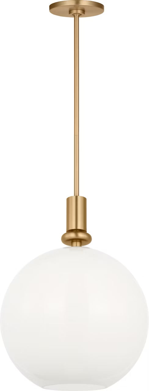 Myhouse Lighting Visual Comfort Studio - SCDJPD144SBMG - One Light Pendant - Malcolm - Satin Brass