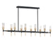 Myhouse Lighting Maxim - 16119CLBKAB - Ten Light Linear Pendant - Flambeau - Black / Antique Brass