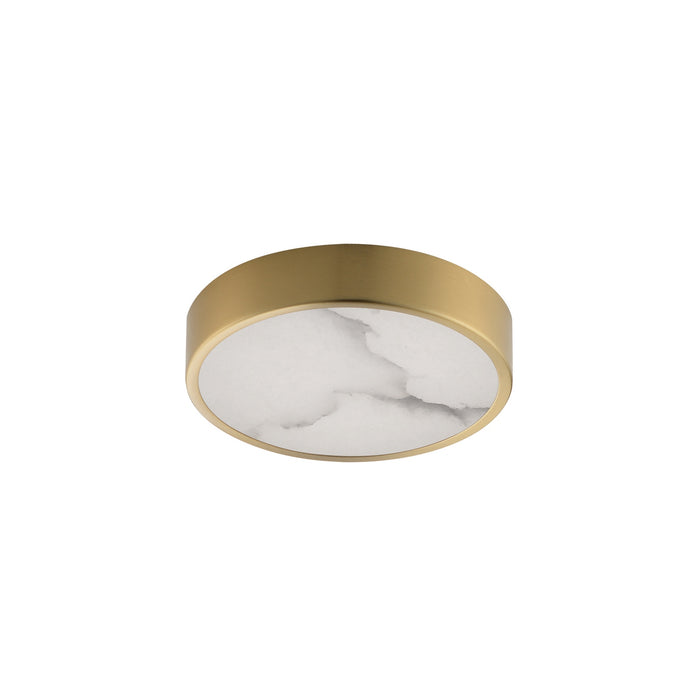 Myhouse Lighting Maxim - 18210WANAB - LED Flush Mount - Slab - Natural Aged Brass