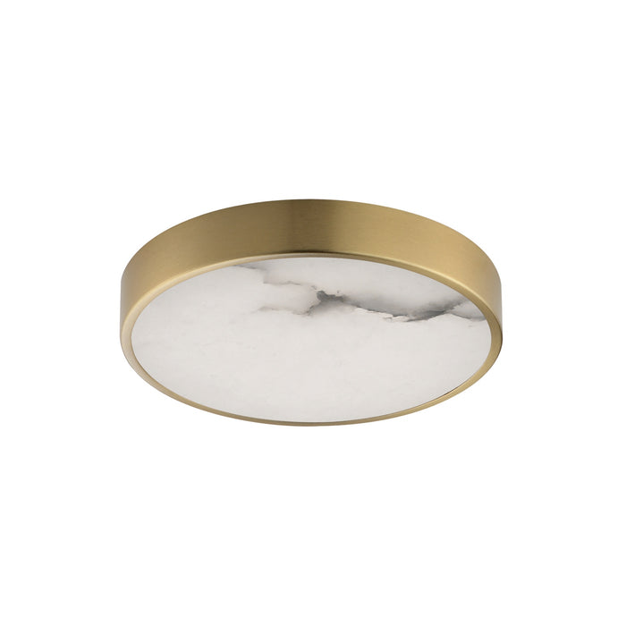 Myhouse Lighting Maxim - 18212WANAB - LED Flush Mount - Slab - Natural Aged Brass