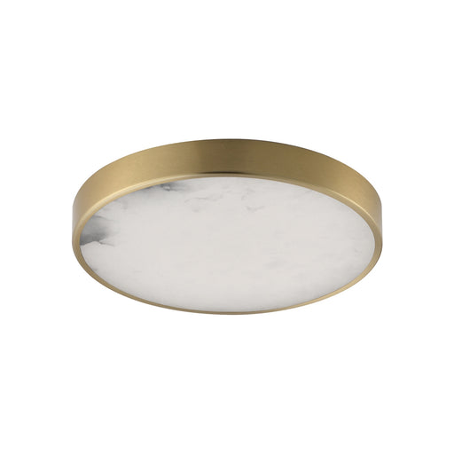 Myhouse Lighting Maxim - 18214WANAB - LED Flush Mount - Slab - Natural Aged Brass