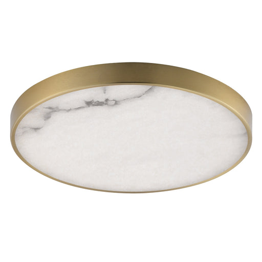 Myhouse Lighting Maxim - 18216WANAB - LED Flush Mount - Slab - Natural Aged Brass