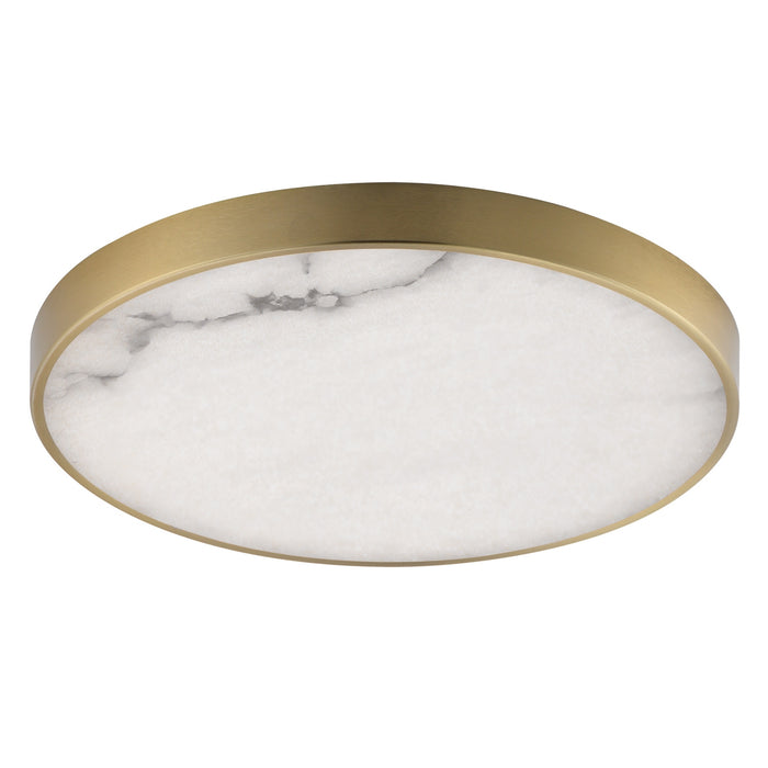 Myhouse Lighting Maxim - 18216WANAB - LED Flush Mount - Slab - Natural Aged Brass